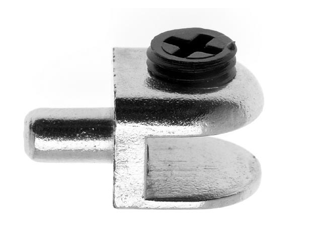 ÜVEGPOLC TARTÓ MV08 ÁTM:5x22mm FÉM-MÜANYAG-NIKKELEZETT