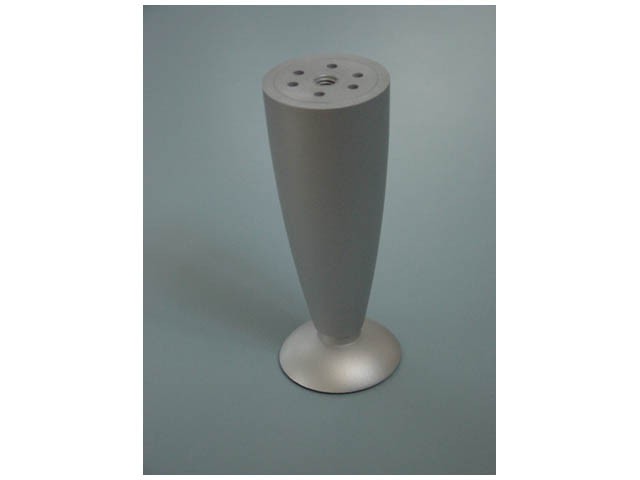 SZEKRÉNYLÁB ART 16 H=120mm 150kg MÜANYAG-MATT ALUMINIUM