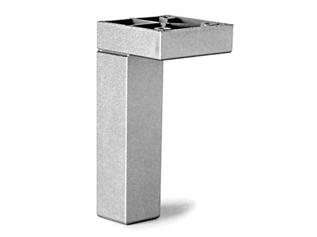 SZEKRÉNYLÁB ART 66 H=110mm 150kg MÜANYAG-MATT ALUMINIUM