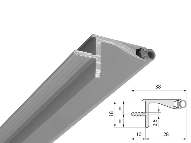 ALUMINIUM PROFILOK GOLA FELSŐSZEK. VÍZSZ. PROFIL