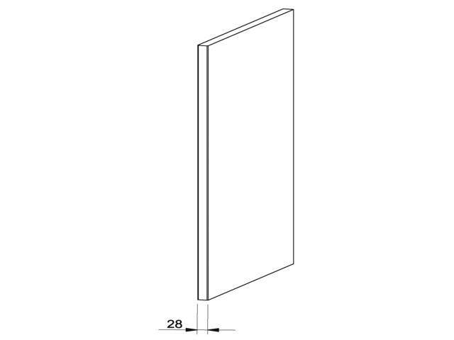 Végzáró panel 960x335x28mm ANTIKOLT KRÉM
