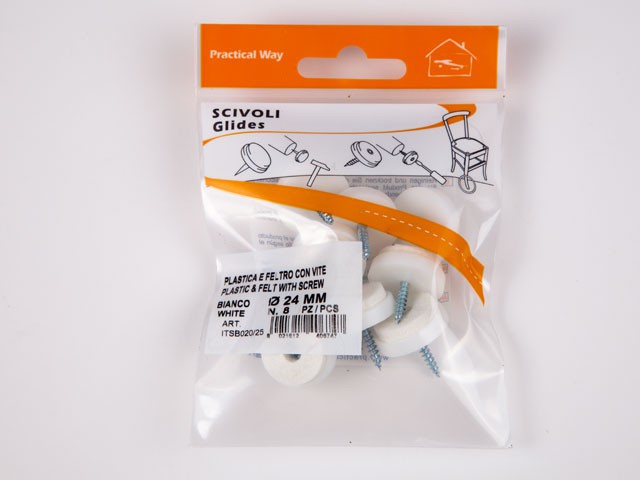 CSÚSZTATÓSZEG 24mm CSAVARRAL 8db/Blister